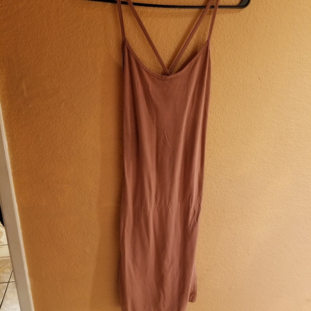 May Pink Form Fitting Pink Dress